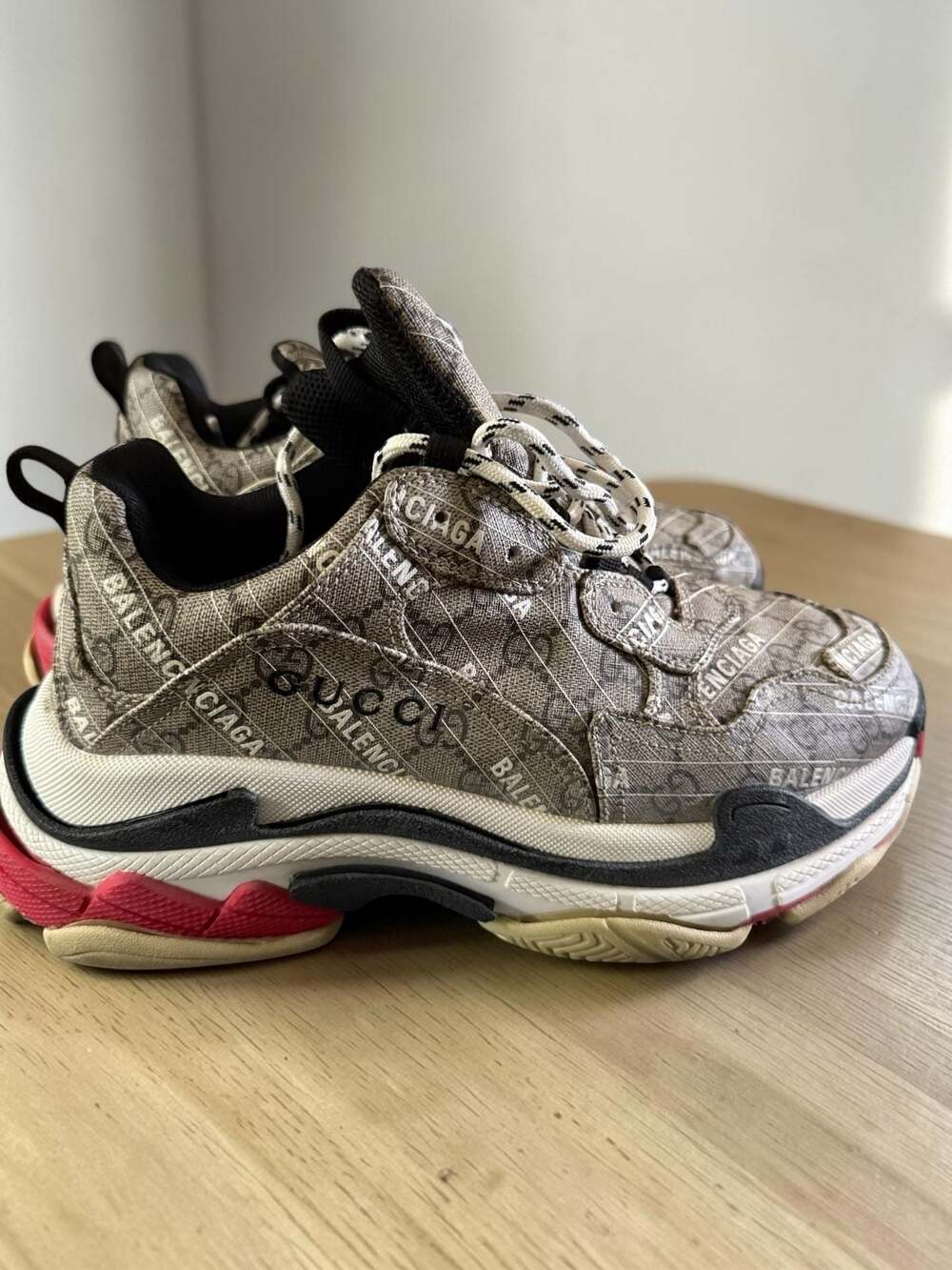 Gucci x Balenciaga The Hacker Project Triple S Sneakers Size 42. No box - Picture 1 of 6